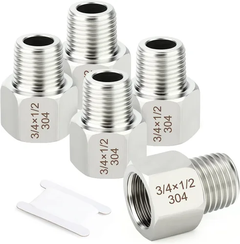 Vista 18 de TAISHER 1 pieza de 25 mm NPT macho x 50 mm NPT hembra, adaptador reductor, pieza de tubería de acero inoxidable 304