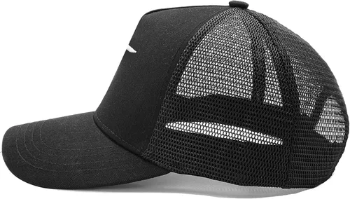 Vista 3 de NVJUI JUFOPL Gorra de camionero bordada con cruz cristiana, regalos religiosos para hombres y mujeres, color negro, Negro