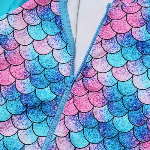 Vista 4 de Sudadera con capucha para niñas con cremallera y bolsillos