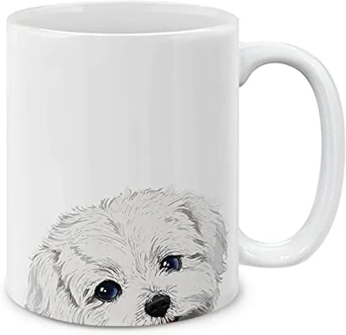 Vista 9 de MUGBREW Beagle Puppy Dog - Taza de café de cerámica, 11 onzas