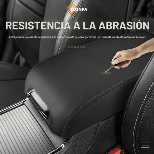Vista 6 de ILONPA Tapa de cubierta de consola central negra Compatible con 2011-2023 Dodge Charger, 2011-2023 Chrysler 300