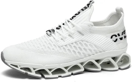Vista 2 de Zapatos para correr para hombres, zapatos de deporte de moda, transpirable, antideslizante, gimnasio, deportes de trabajo, entrenadores