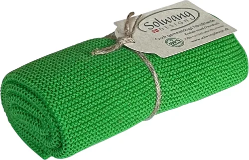 Vista 44 de Solwang 100% algodón orgánico certificado fabricado en la India Toalla de cocina/mano de diseño danés (verde ártico orgánico)