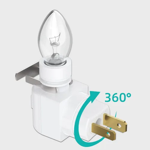 Vista 3 de TWDRTDD Luz nocturna con enchufe, Luz nocturna de base ajustable E12 con interruptor de encendido/apagado para hacer luces nocturnas decorativas