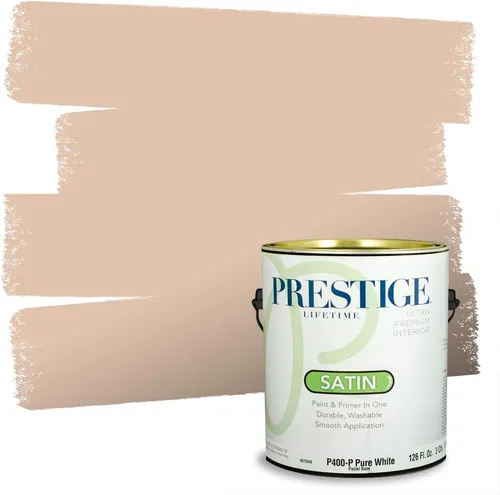 Vista 134 de Pintura 2 en 1, para primera mano y para exterior, de Prestige Paints, E100-N-1120BM