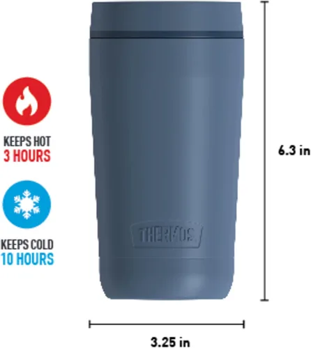 Vista 7 de THERMOS ALTA SERIES - Vaso térmico de acero inoxidable, 12 onzas, color pizarra utensilios de cocina de camping