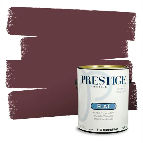 Vista 425 de Prestige Paints Pintura exterior e imprimación en uno, 1 galón, plano, coincidencia comparable de Valspar* Amber Rose*