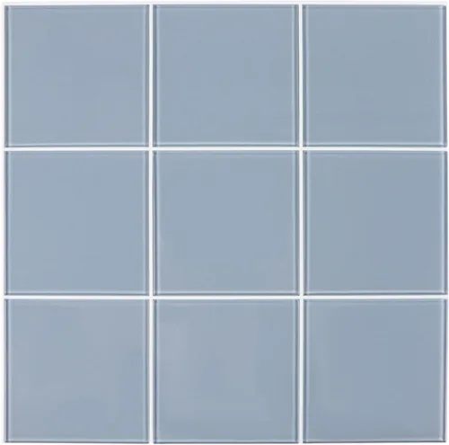 Vista 7 de Azulejo de vidrio negro para despegar y pegar, 12 x 12 pulgadas cuadrado de vidrio de mosaico para pared de cocina y baño (5 hojas, 5 pies cuadrados)