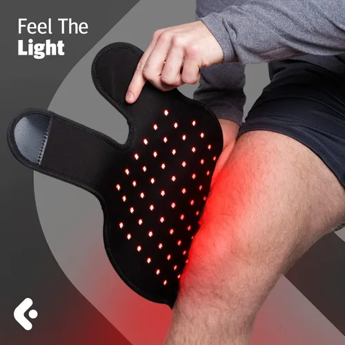 Vista 8 de Terapia de luz roja para dolor de rodilla, terapia de luz infrarroja 660 nm y 850 nm alivio del dolor de espalda y hombro y articulaciones