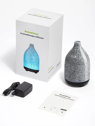 Vista 7 de InnoGear Difusor de aceite, difusor de aromaterapia para aceites esenciales, difusor de aroma de 5.1 fl oz, humidificador ultrasónico de niebla fría