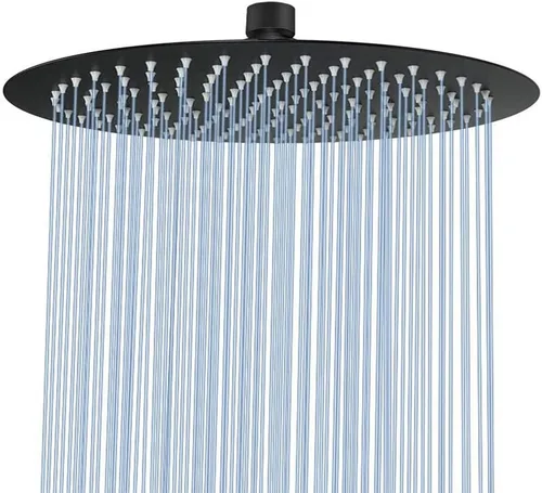 Vista 16 de NearMoon Cabezal de ducha de lluvia, diseño ultrafino - aumento de presión, experiencia impresionante, cabezal de lluvia de acero inoxidable de alto