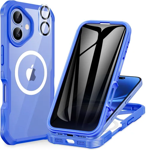 Vista 77 de CENHUFO Funda de privacidad para iPhone 11 Pro, funda de cuerpo completo con protector de pantalla de privacidad de vidrio templado 9H integrado