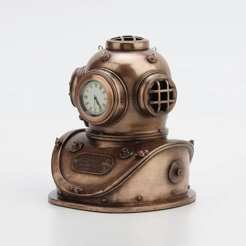 Vista 2 de Veronese Design Casco de buceo clásico de 5 1/4 pulgadas, estatua de regalos de estatua de Steampunk