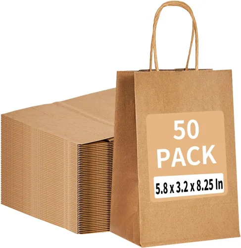 Vista 11 de RACETOP Bolsas de Papel Marrón Grandes con Asas al Por Mayor 100 Piezas 16x6x12 Pulgadas Bolsas de Regalo al Por Mayor, Bolsas de Papel Kraft Marrón