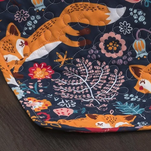 Vista 5 de Lush Decor 16T000548 Pixie Fox - Juego de cama (3 piezas), color azul marino, cama individual