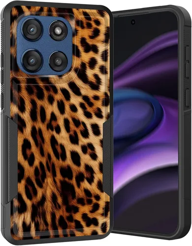 Vista 273 de para Moto G Play 4G 2024, funda de dos capas híbrida resistente y a prueba de golpes, PC duro + silicona suave protectora para Motorola Moto G Play
