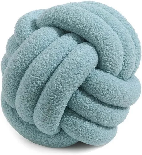 Vista 7 de Cyprinus Carpio Almohada de forro polar de peluche, tejida a mano, almohada de respaldo para sofá, sala de estar, estudio, cojín redondo para mesita