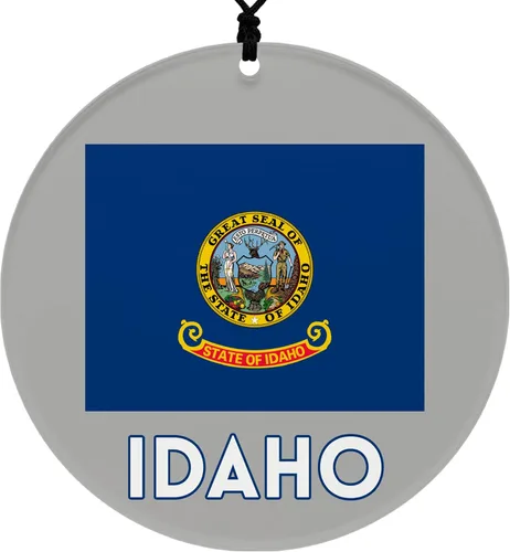 Vista 30 de Missouri Christmas Ornament - Festive Design Featuring State Flag - 2026 Hanging Acrylic Disc Decoration for Tree - Unique and Home Decor
