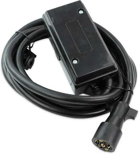 Vista 3 de Cable de remolque en línea de 7 vías resistente con caja de conexiones de 7 bandas, 4 pies, resistente a la intemperie (4 pies)