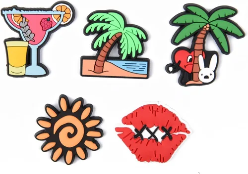 Vista 4 de Dijes para zapatos, pulseras de diferentes diseños para decoración de zapatos, niños, niñas, mujeres, regalos de fiesta de cumpleaños, regalos