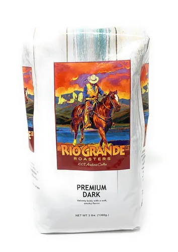 Vista 2 de Rio Grande Roaster Bolsa de café de grano entero con caramelo de 3 libras