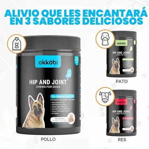 Vista 7 de Masticables de cadera y articulaciones para perros con glucosamina