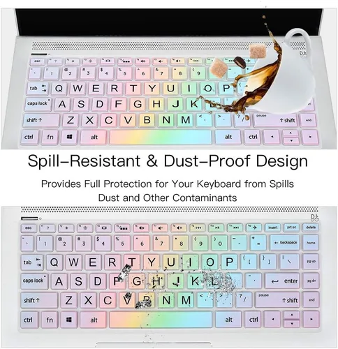 Vista 6 de Funda para teclado para HP Pavilion X360 14" y HP Laptop 14 14-dq 14-fq 14-dk 14m-dh 14-cd/ce/cf Series 14-cf0006dx/cf0012dx 14-dk0002dx