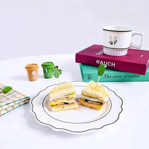 Vista 4 de PUYI Brochetas de bambú desechables, selección de 4.7 pulgadas de palitos de frutas hechas a mano, aperitivo, sándwich de postre, palillos largos