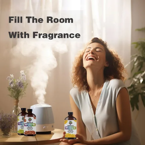 Vista 2 de Gardenia and Sandalwood - Aceite esencial de 4 onzas líquidas (4.1 fl oz), aceite de fragancia puro y natural para difusor de aroma, humidificador