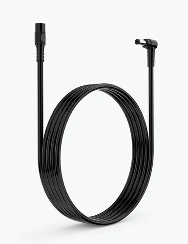 Vista 2 de Tonton Cable de extensión de alimentación de CC 1M 3.3FT 0.217 in x 0.083 in 5521 90 grados de ángulo recto hembra a CC macho Cable adaptador