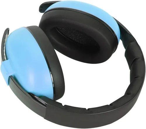 Vista 2 de Orejeras plegables para niños para protección auditiva Azul