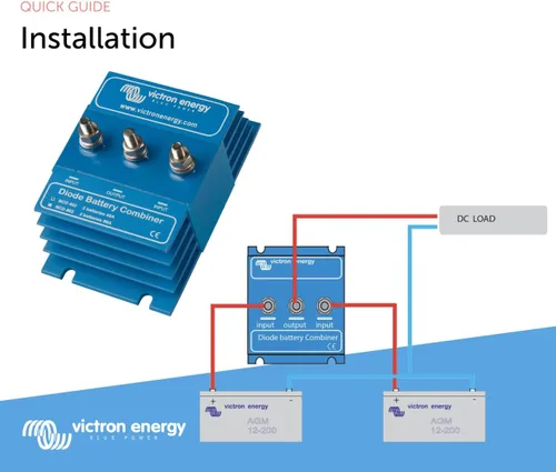 Vista 5 de Victron Energy BCD 402 40 amp Diodo Batería Combiner (2 Baterías)