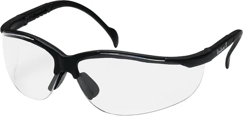 Vista 6 de Pyramex Venture II Safety Eyewear, Indoor/Outdoor Mirror Anti-Fog Lens Lente de espejo de E/S/marco azul metálico