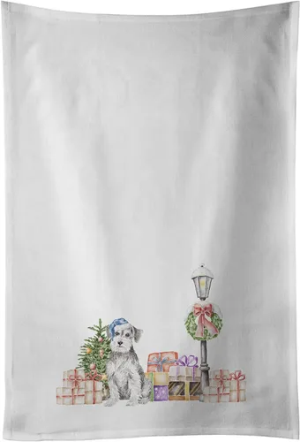 Vista 20 de Caroline's Treasures CK8100WTKT - Juego de 2 toallas de cocina con diseño de bulldog francés con diseño de país de las maravillas navideñas