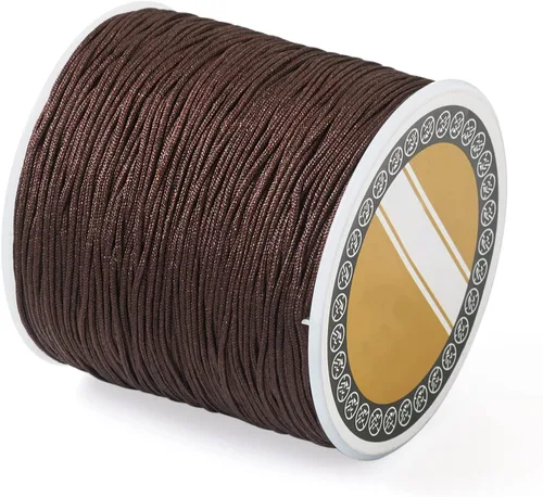 Vista 27 de Cheriswelry 8 rollos de 49 yardas/rollo de 0.031 in de hilo de nailon para macramé, cordón de nudo chino para pulsera tejida personalizada