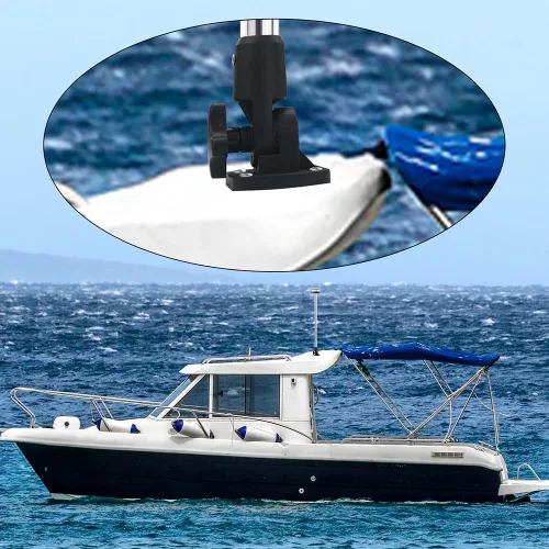 Vista 8 de Luces de popa, luces de navegación, luz de anclaje LED alrededor, base plegable, certificado USCG 2NM, para barco, yate, pontón, barco de pesca