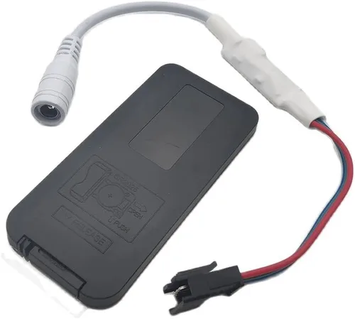 Vista 5 de DC5-24V 17Keys Music Led Controller 3Pin Mini RF Remote para WS2812B WS2811 5050 RGB Tira direccionable individualmente 358 modos