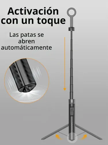 Vista 6 de USKEYVISION Trípode magnético del teléfono de 69" para el iPhone w/control