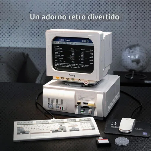 Vista 6 de BRICKKK Set de Construcción de Computadora para Adultos: Kit de Construcción para Adultos, Modelo de Pantalla de Computadora Retro Coleccionable