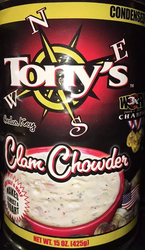Vista 4 de Tony's Clam Chowder, 3X Campeón del Mundo, 15oz oz (Paquete de 6)