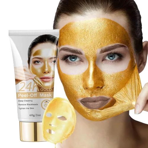 Vista 8 de Máscara para puntos negros, mascarilla de oro de 24 quilates, removedor de puntos negros, mascarilla facial reafirmante para cara, limpieza