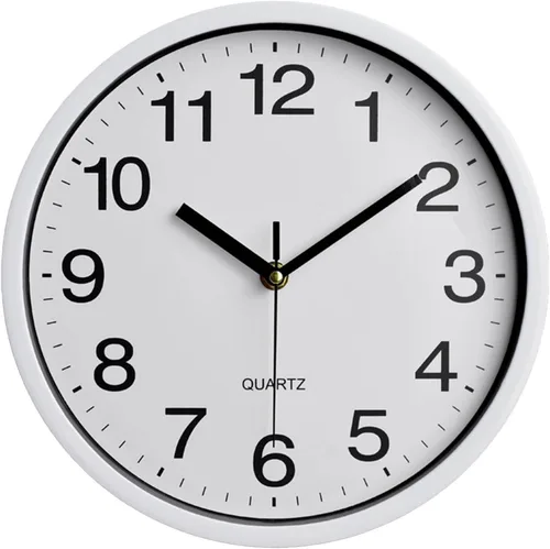 Vista 10 de Large Wall Clock, 10 Inch Silent Non-Ticking Quartz Battery Operated Black Wall Clock,Classic Round Living Room Clocks Wall for Kitchen Office Home
