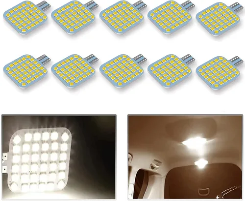 Vista 8 de 10 bombillas LED T10 921 922 912 194 para interior de caravana, bombillas LED superbrillantes, iluminación de repuesto 36-SMD 2835 6500K blanco frío