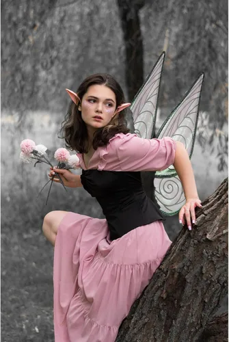 Vista 6 de caretoto Fairy Wings for Adults Halloween Fairy Costume Dress Up Sparkling Sheer Wings Angel Wings for Kids Girls Women