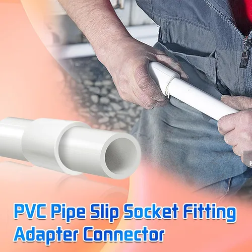 Vista 6 de 10 acoplamientos de tubería de PVC blanco