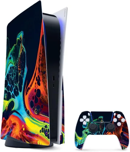 Vista 36 de MightySkins - Skin para juegos para PS5 / Playstation 5 Bundle – Mármol ámbar Envoltura protectora de vid Fácil de aplicar y cambiar