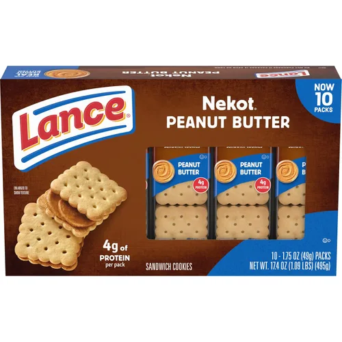Vista 16 de Lance - Galletas saladas tipo sándwich, Captain's Wafers, paquete variado, 10 paquetes individuales, 6 sándwiches en cada uno