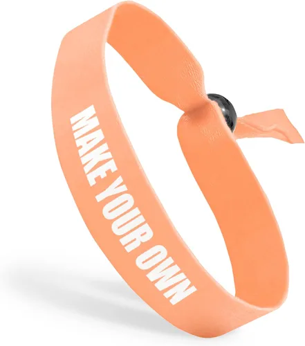 Vista 10 de Pulseras de tela con cuentas ajustables reutilizables Totalmente personalizables Ideal para conciencia, promociones y eventos Disponible a