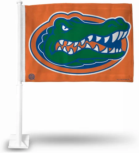 Vista 39 de Rico Industries Bandera de coche de doble cara de la NCAA, gran accesorio para automóvil