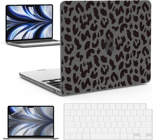 Vista 52 de IBENZER Funda para MacBook Air de 13 pulgadas 2026 2025 2024 2023 2022 M4 A3240 M3 A3113 M2 A2681, funda rígida con cubierta de teclado ScreenFilm